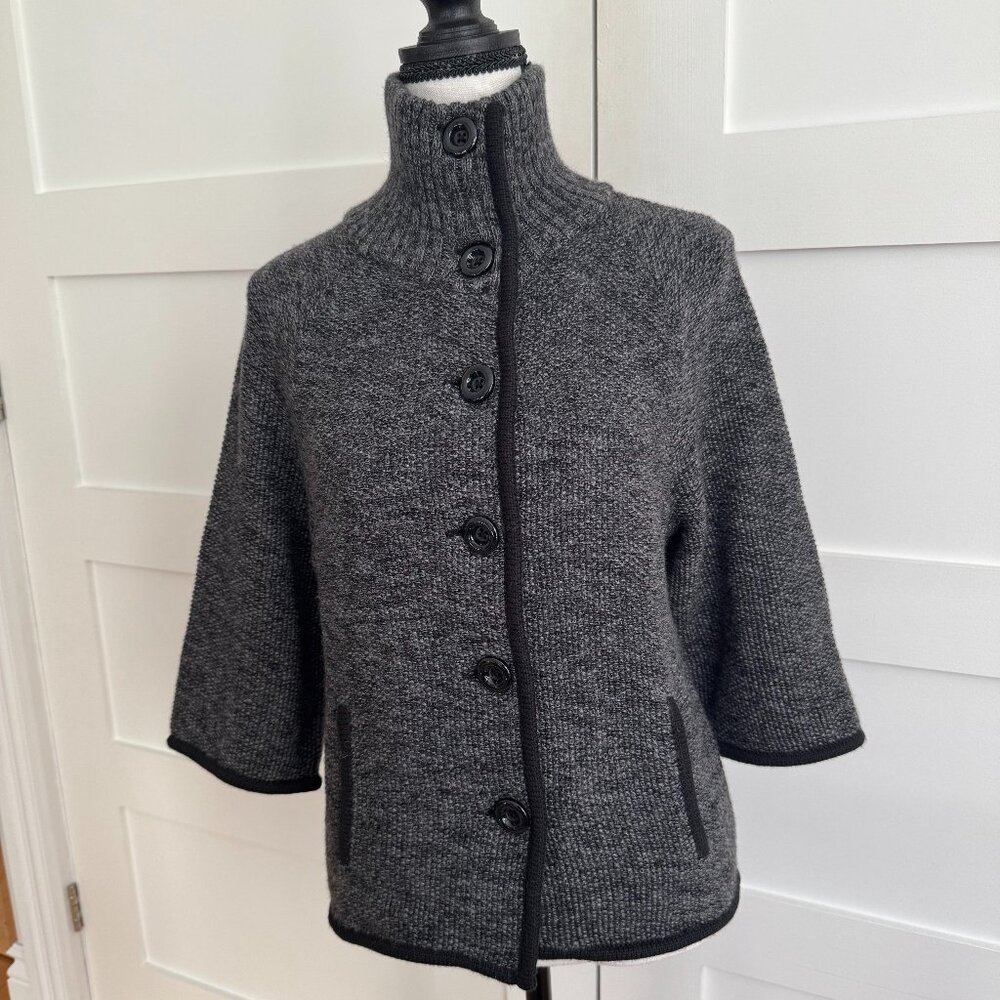 EUC Ann Taylor merino wool blend cardigan with 3/4 length sleeves - size XS